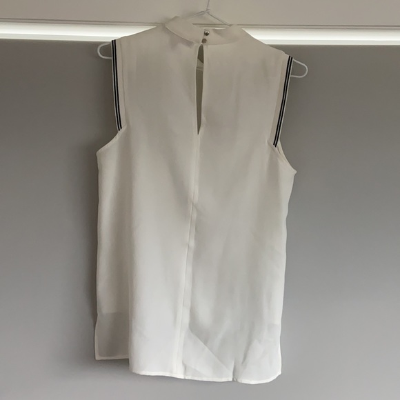 Forever 21 white high neck sleeveless blouse - Picture 2 of 3